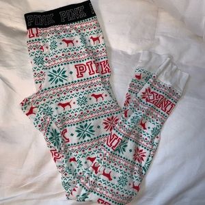 Super comfy Holiday sleep pants from VS pink.